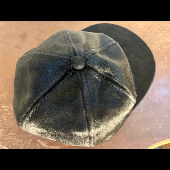 Eugenia Kim Darien Suede Calf Hair Baseball Cap - Picture 7 of 9